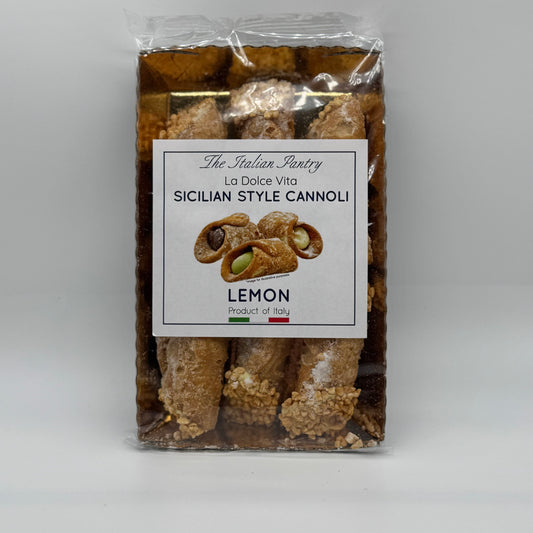 Sicilian Cannoli with Lemon Cream & Chopped Hazelnuts 200g
