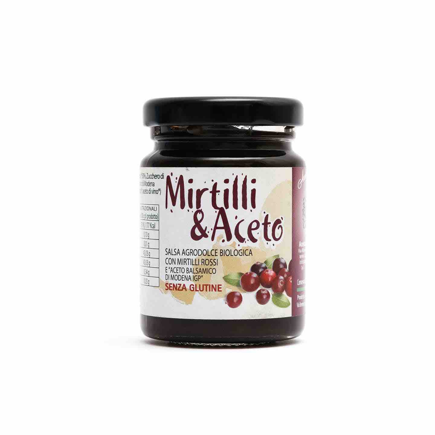 Organic Sweet & Sour Blueberry Sauce & Organic Balsamic Vinegar of Modena I.G.P. 120g