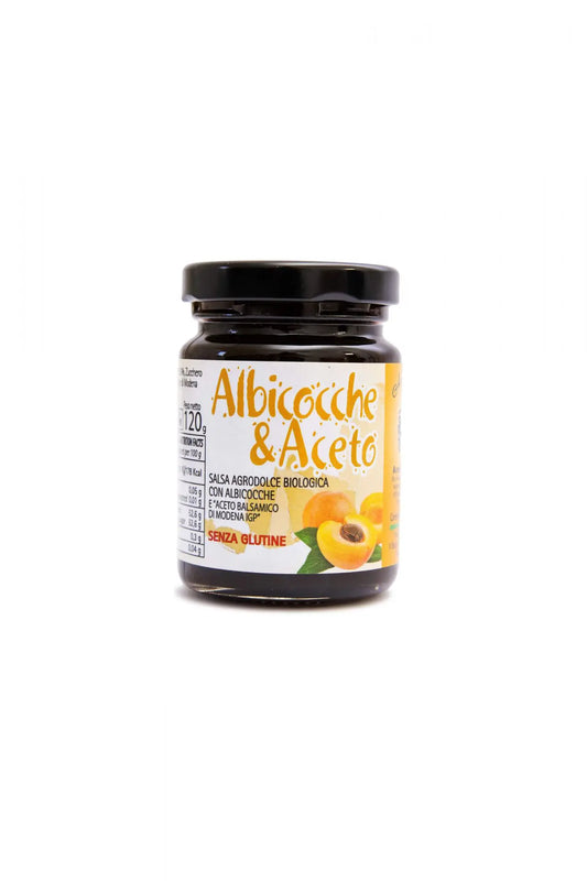 Salsa Agrodolce di Albicocche Biologica e Aceto Balsamico di Modena IGP Biologico 120g