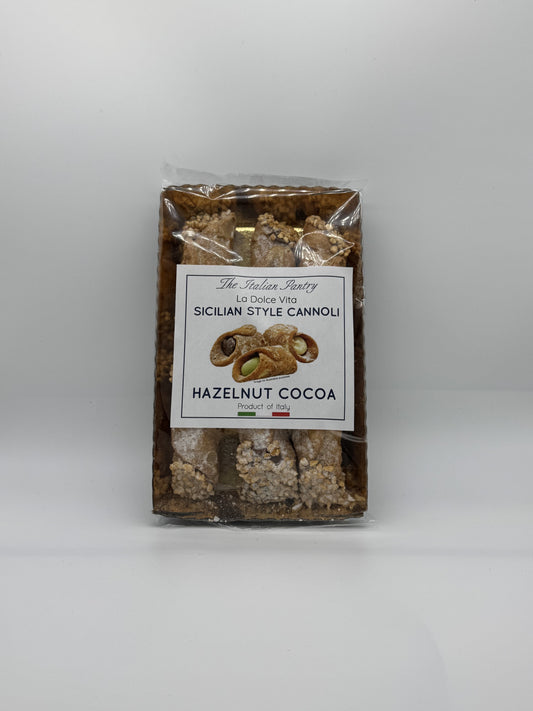 Sicilian Cannoli with Hazelnut Cream & Chopped Hazelnuts 200g