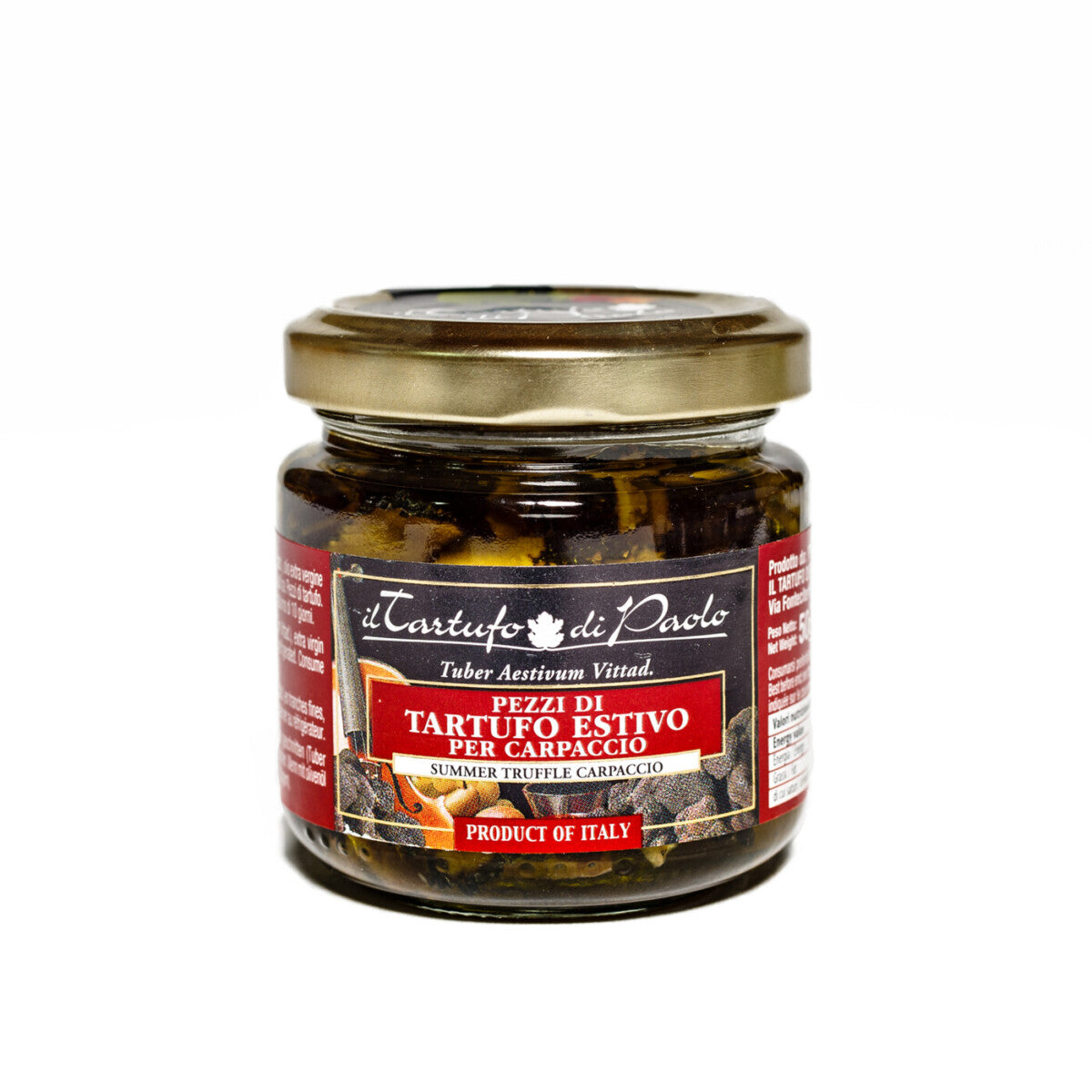 Fette di carpaccio di tartufo nero estivo 80 g
