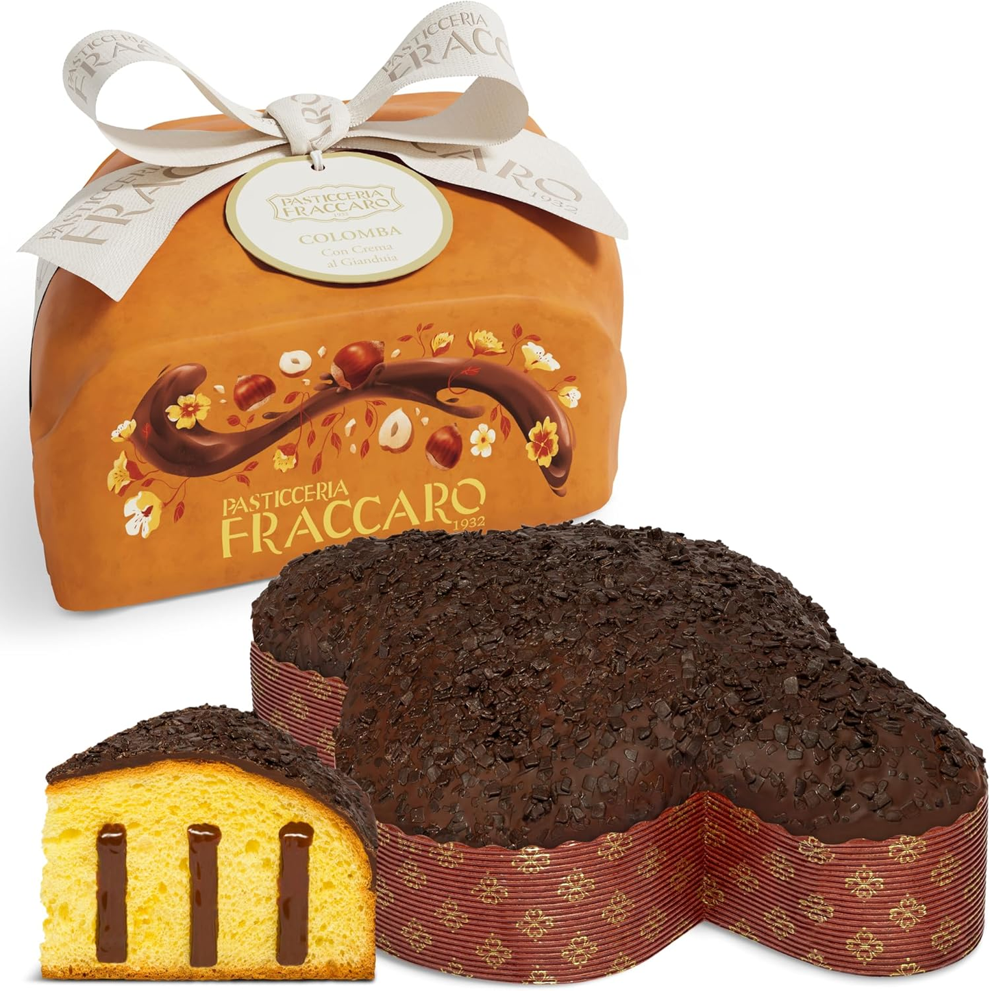 Colomba Gianduia incartata a mano