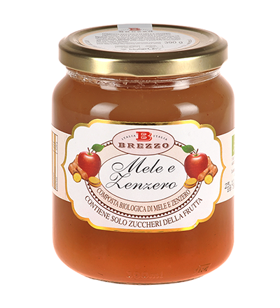 Composta biologica di mele e zenzero 210 g