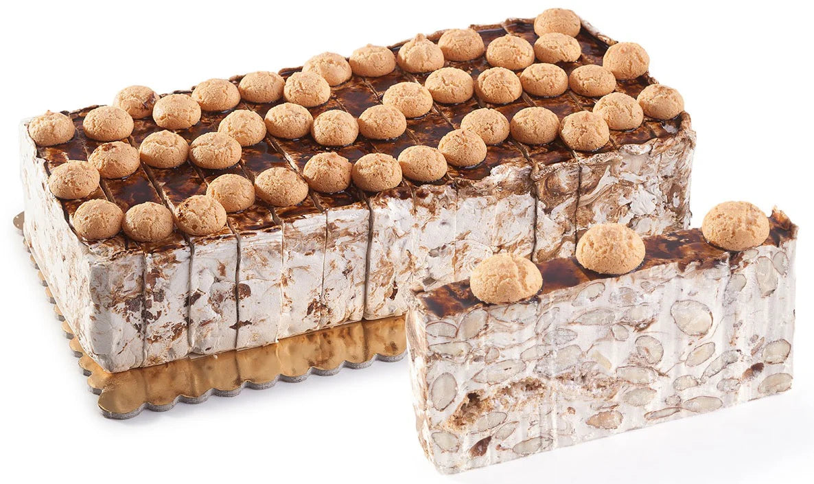 Crushed Amaretto Nougat Log Slice 150g