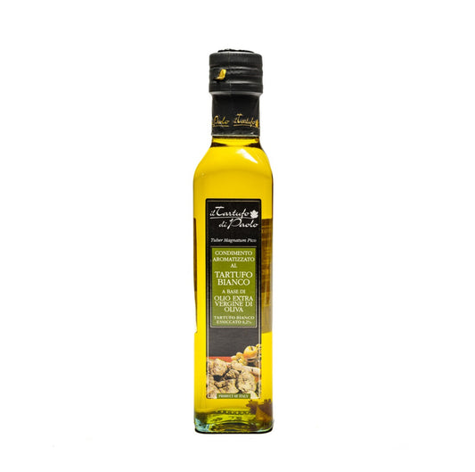 Extra Virgin Olive Oil with White Truffle Shavings