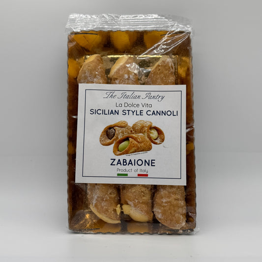 Sicilian Cannoli with Zabione Cream 200g