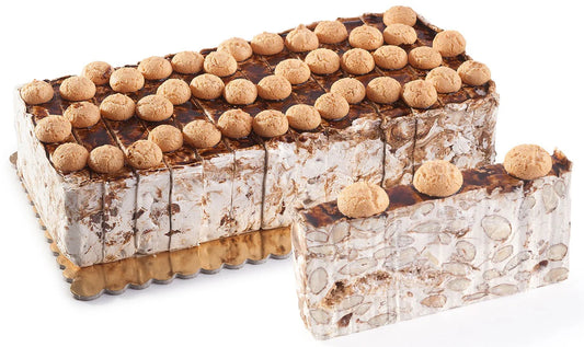Crushed Amaretto Nougat Log Slice 150g