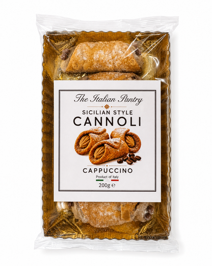 Cannoli siciliani con crema al cappuccino e gocce di cioccolato 200 g