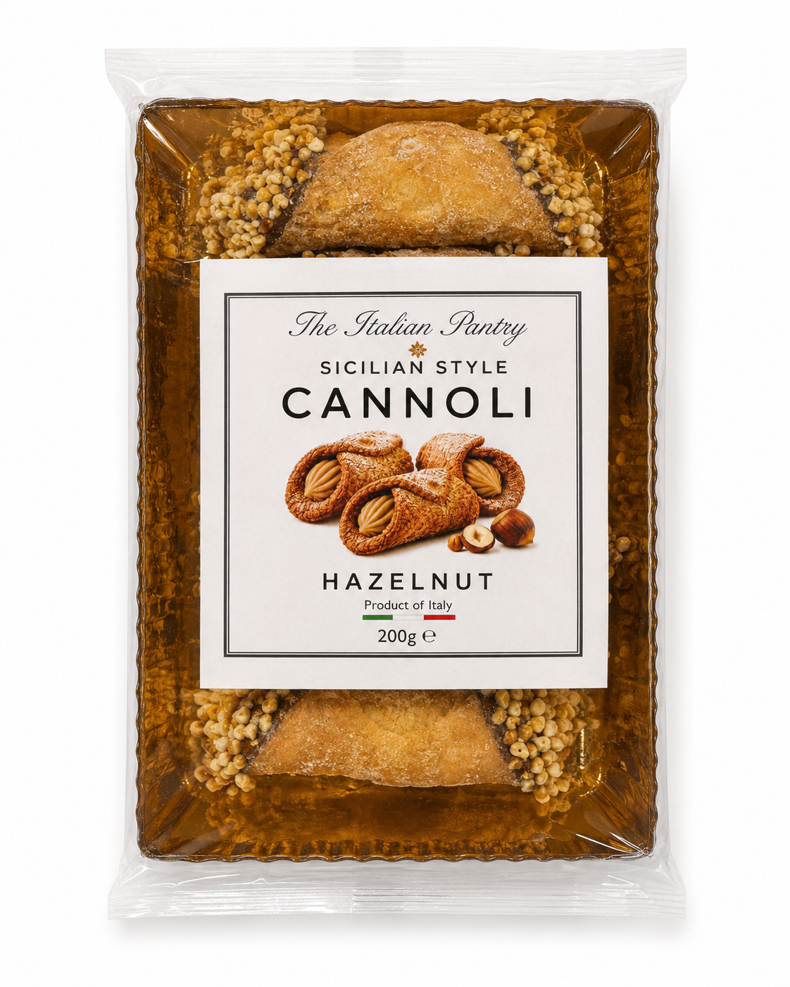 Cannoli siciliani con crema di nocciole e granella di nocciole 200g