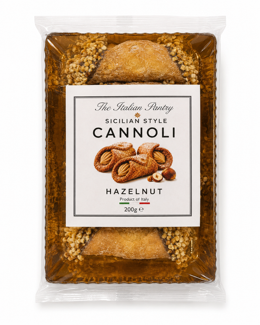 Cannoli siciliani con crema di nocciole e granella di nocciole 200g